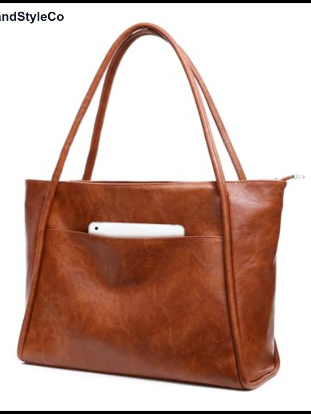 Vegan Leather Tote Bag Large Purse for Work Travel